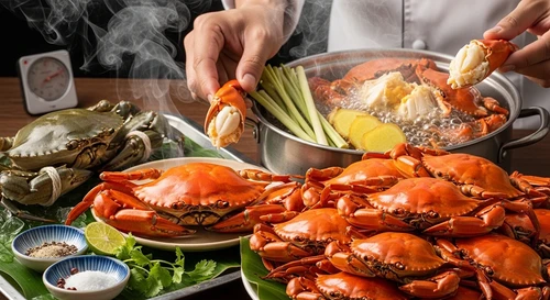 Cua Thịt Luộc/Hấp Bao Nhiêu Phút Thì Chín Tới?