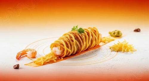 Tôm Cuộn Khoai Tây Chiên Sợi Xoắn