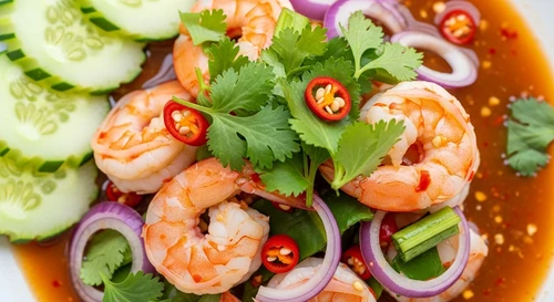 Tôm Sốt Thái Cay Nồng Tê Tái