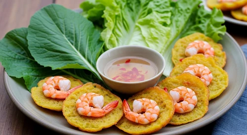 Vung Tau Mold-Cast Mini Shrimp Pancakes (Banh Khot)