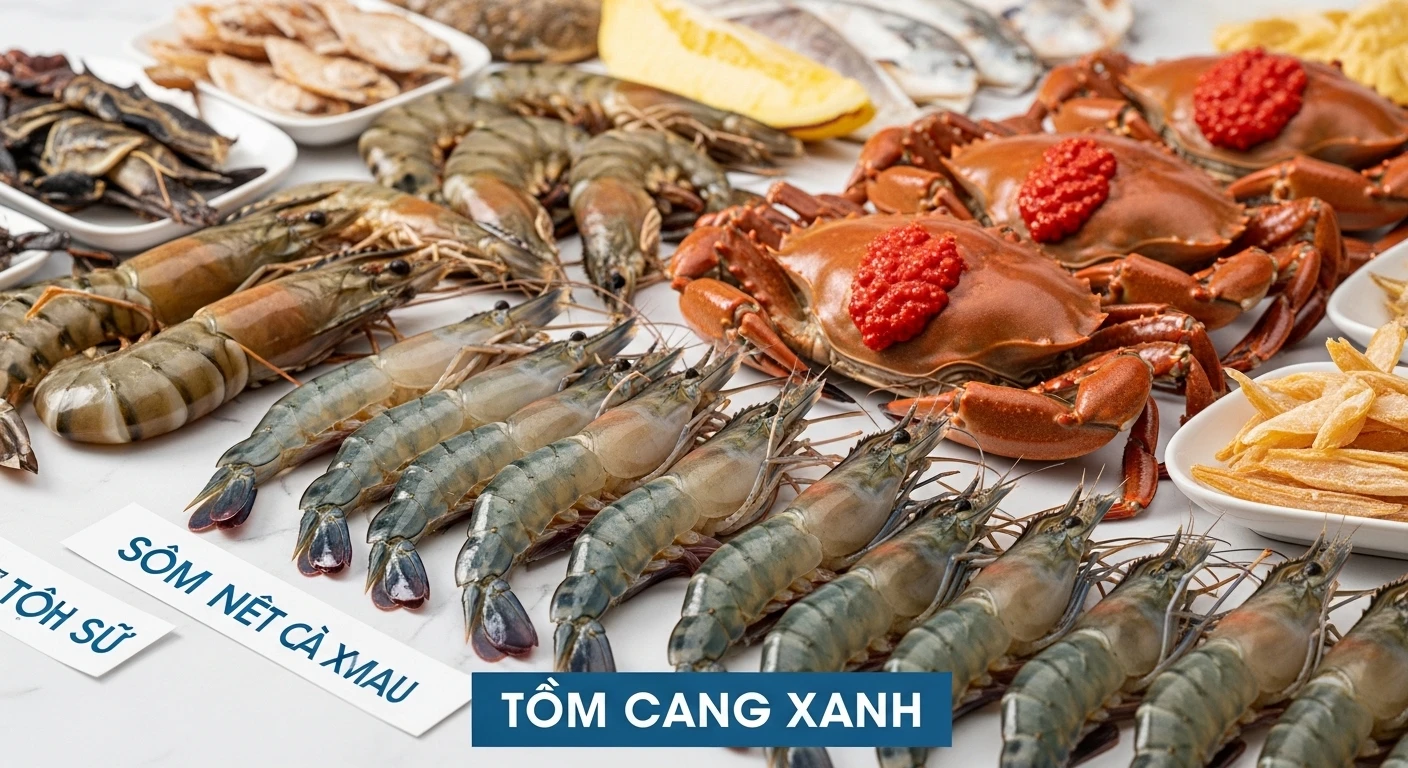 Các loại cua Cà Mau tươi ngon, sẵn sàng chế biến