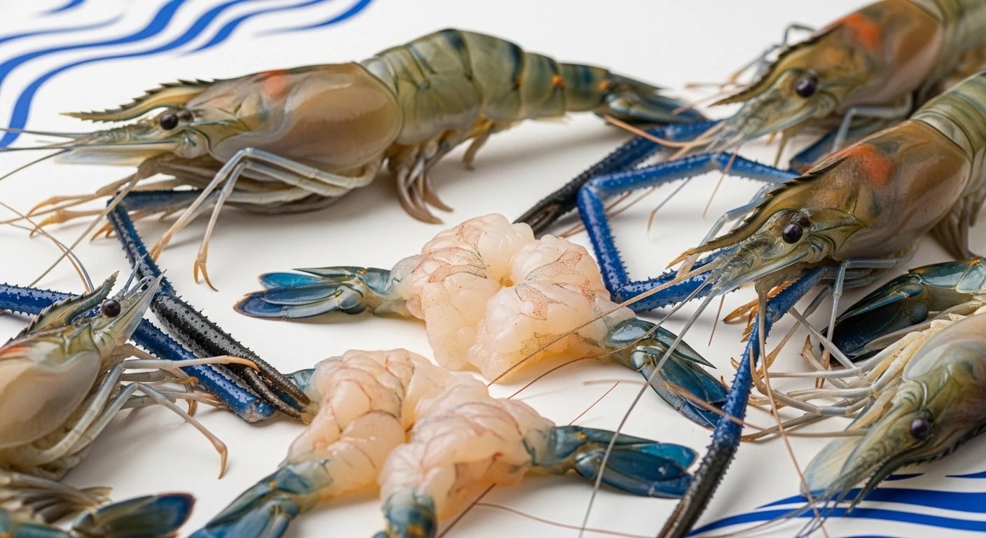 Tôm càng xanh tươi ngon được bán không đầu gọt càng