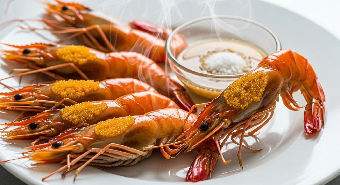 Đĩa tôm càng xanh hấp nước dừa hấp dẫn