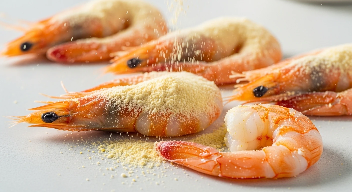 Tôm được áo bột chiên xù