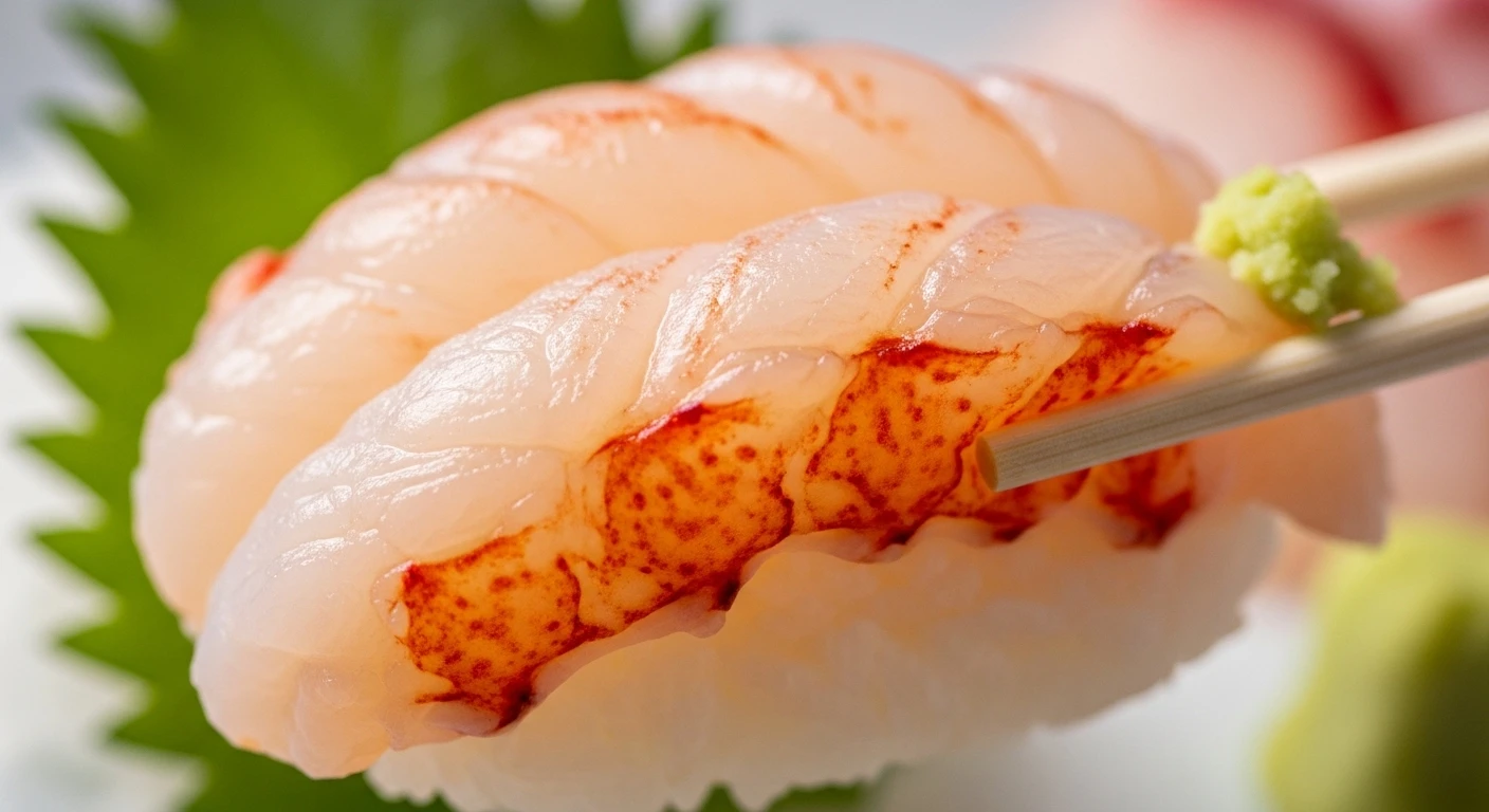 Miếng tôm hùm sashimi tan chảy trong miệng