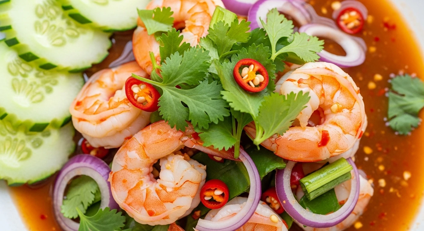 Tôm Sốt Thái Cay Nồng hấp dẫn