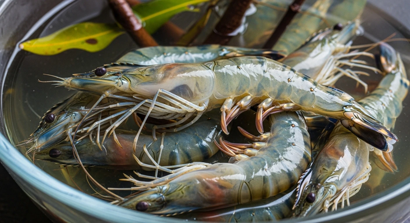 Tôm sú sinh thái hấp nước dừa tươi