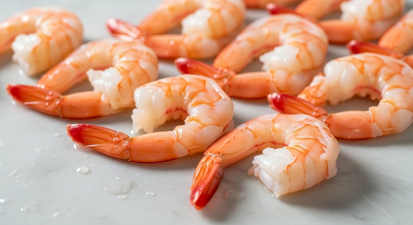 Tôm sú được sơ chế sạch sẽ