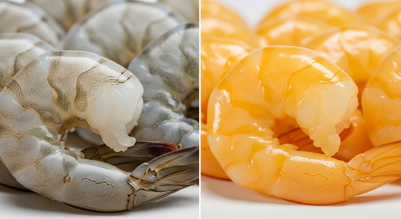 So sánh tôm tươi thật và tôm tẩm hóa chất