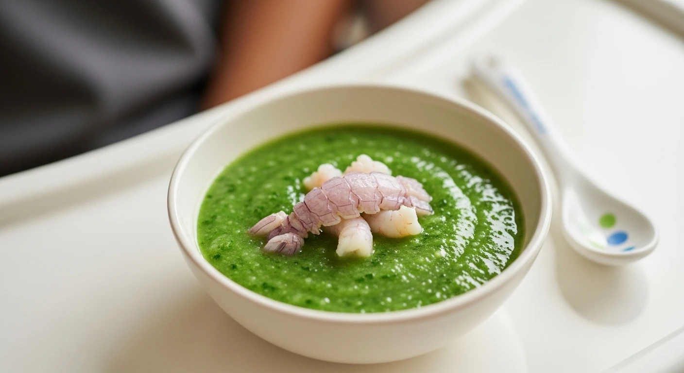 Cháo bề bề rau ngót thơm ngon cho bé ăn dặm