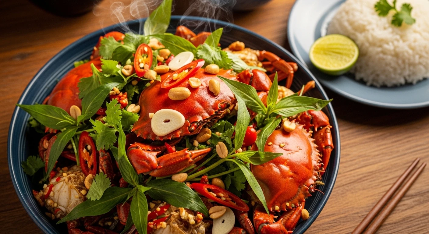 Ba khía trộn - Món ăn dân dã miền Tây hot trend 2026