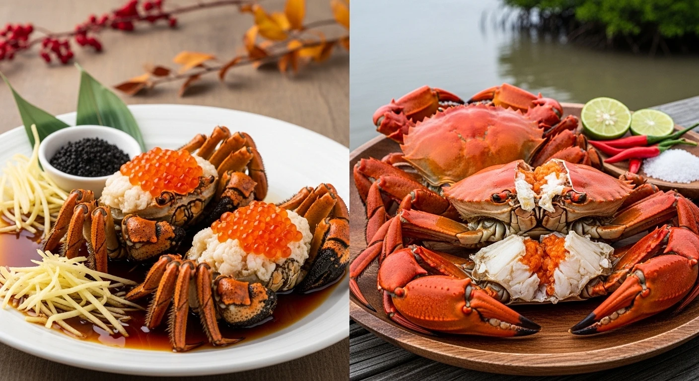 Vietnam Crab vs Chinese Crab: Mekong Mud Crab vs Hairy Crab Prestige
