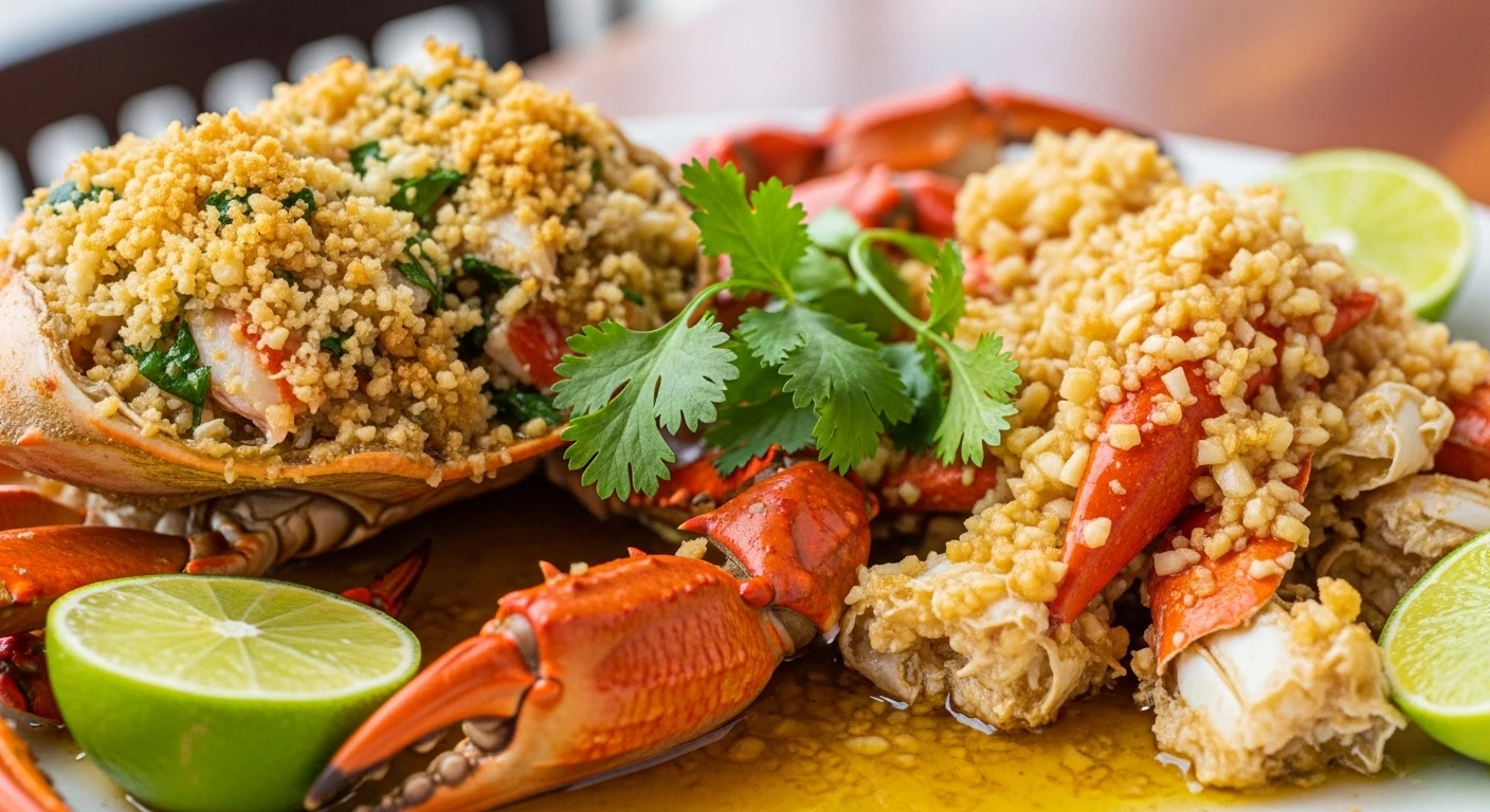Vibrant Mexican crab dish with lime and chili