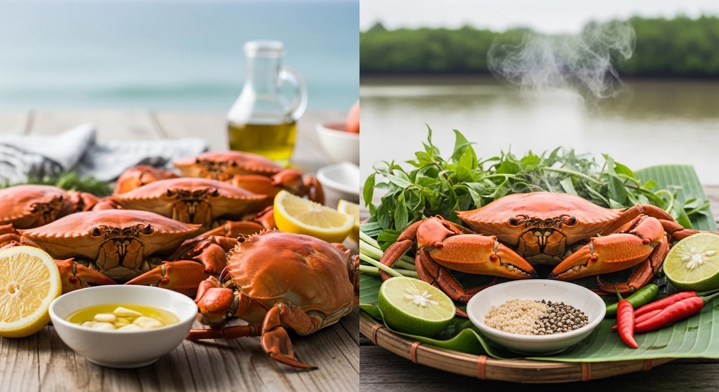 Vietnam Crab vs Portuguese Crab: Atlantic Brine Meets the Mekong Delta