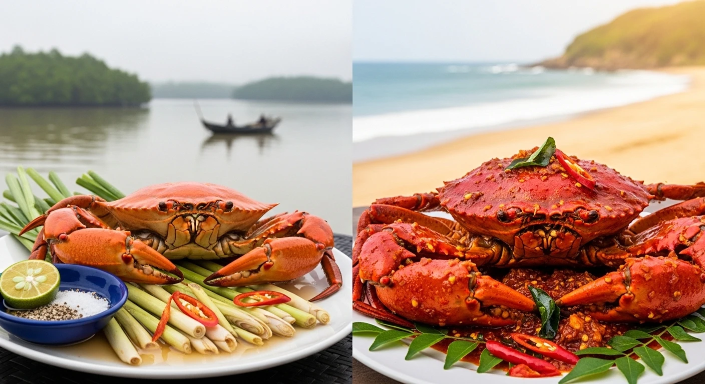 Vietnam Crab vs Sri Lankan Crab: Soft Delta Elegance vs Fiery Ocean Drama