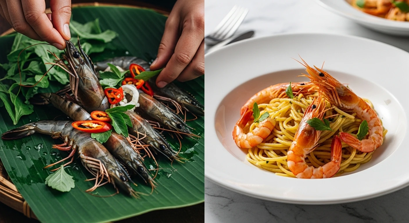 Vietnam Shrimp vs Italian Shrimp: Adriatic Grace vs Tropical Delta Character