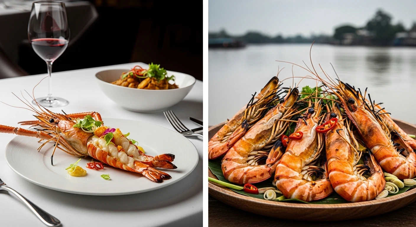 Vietnam Shrimp vs Singapore Shrimp: Urban Seafood Precision vs Mekong Delta Soul