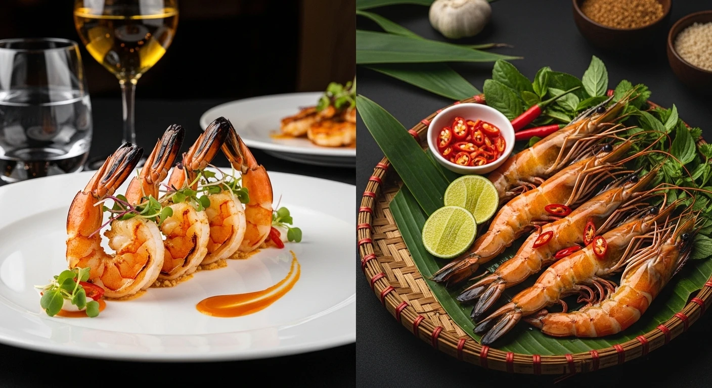 Vietnam Shrimp vs UAE Shrimp: Luxury Seafood Appetite Meets Delta Authenticity