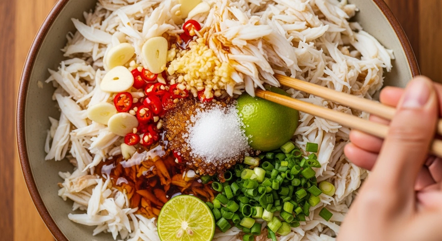 Trộn ba khía với gia vị đậm đà