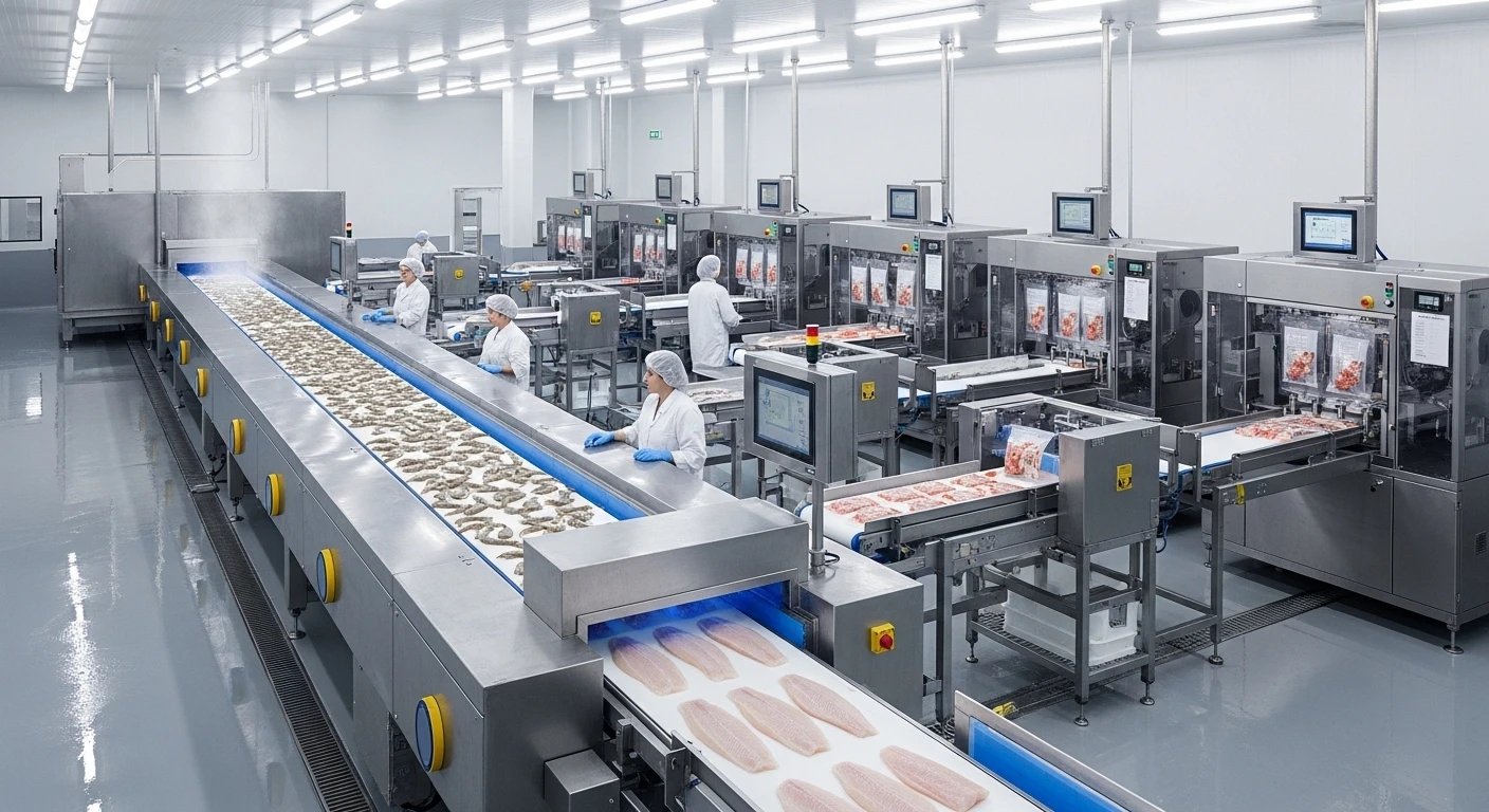 Nhà máy chế biến hải sản xuất khẩu với công nghệ hiện đại